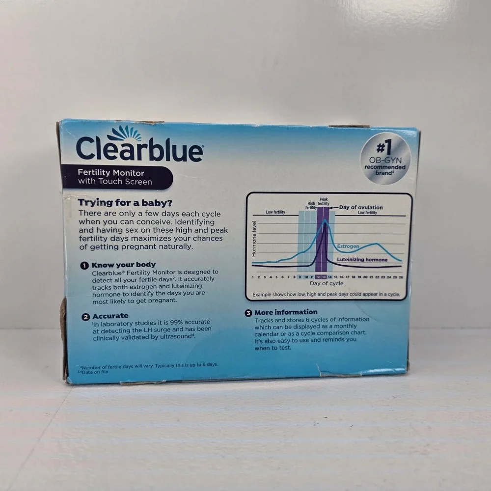 Clearblue Fertility Monitor with Touch Screen 99% Accurate LH Surge Detection